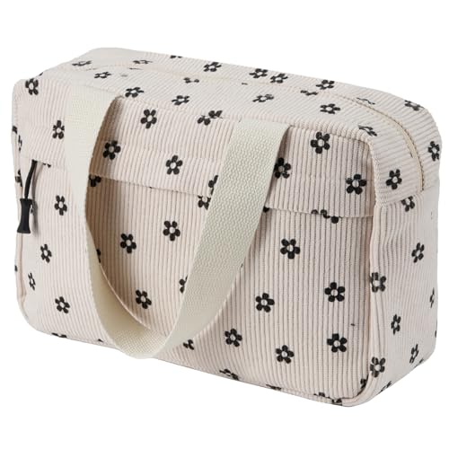 Jiliyote Kulturtasche Cord Damen Große Kosmetiktasche Cord Make-up Tasche Cord Kosmetikbeutel mit Lächeln Kord Cosmetic Bag Reise Kosmetikbeutel für Travel mädchen Damen Jiliyote Kulturtasche Cord Damen Große Kosmetiktasche Cord Make-up Tasche Cord Kosmetikbeutel mit Lächeln Kord Cosmetic Bag Reise Kosmetikbeutel für Travel mädchen Damen von Jiliyote