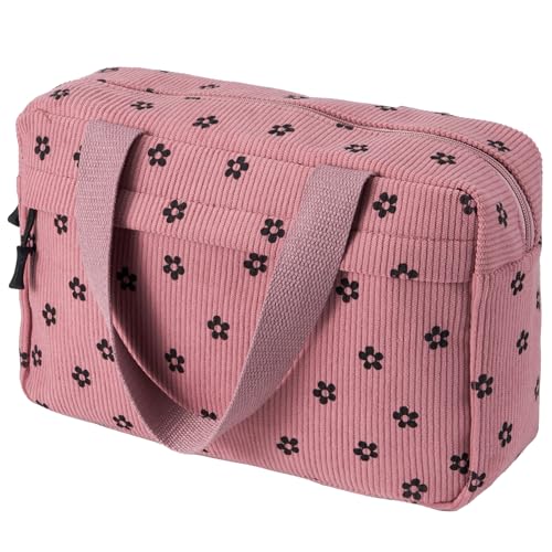 Jiliyote Kulturtasche Cord Damen Große Kosmetiktasche Cord Make-up Tasche Cord Kosmetikbeutel mit Lächeln Kord Cosmetic Bag Reise Kosmetikbeutel für Travel mädchen Damen Jiliyote Kulturtasche Cord Damen Große Kosmetiktasche Cord Make-up Tasche Cord Kosmetikbeutel mit Lächeln Kord Cosmetic Bag Reise Kosmetikbeutel für Travel mädchen Damen von Jiliyote