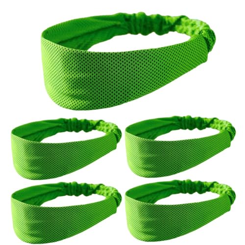 Jimenez Grünes Sport-Stirnband, Schweißabsorbierend und Atmungsaktiv, für Frühling und Sommer, Fitness-Stirnband für Männer und Frauen von Jimenez