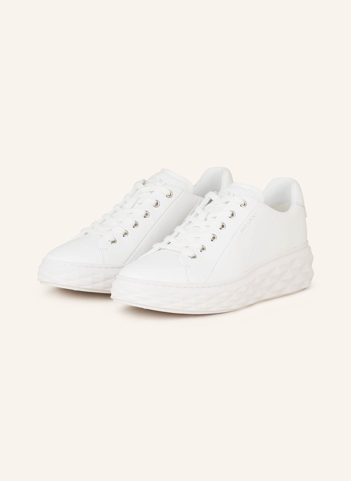 Jimmy Choo Sneaker Diamond Light Maxi weiss von Jimmy Choo