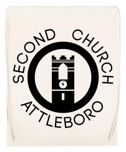 Second Church Attleboro Beige Sporttasche Wiederverwendbarer Sportsack aus Baumwolle von Jinbetee