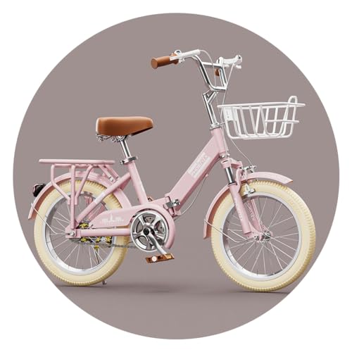 JingYi Store Falträder Sportfahrräder Outdoor-Fahrräder Allgemeine Fahrräder Tretfahrräder(Color:Pink,Size:18 IN) von JingYi Store