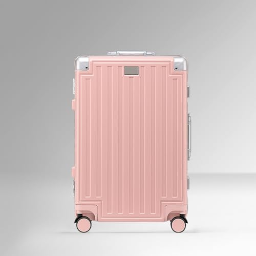 JingYi Store Haushaltsgepäck Reisetrolley Passwortbox Mit Großem Fassungsvermögen Reisekoffer Rahmen Aus Aluminiumguss(Pink,20in) von JingYi Store