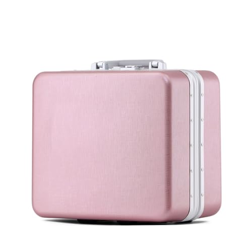 JingYi Store Koffer Kleiner Koffer Kosmetik-Aufbewahrungstasche Leichter Reisekoffer Trolley-Koffer(Pink,14in) von JingYi Store