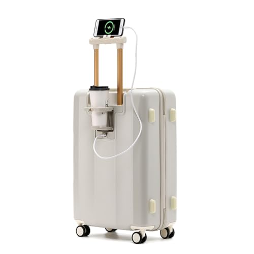 JingYi Store Multifunktionale Passwortbox Modisches Gepäck Haushalts-Trolley Damen-Boarding-Koffer Koffer Mit Großem Fassungsvermögen(Gray,20in) von JingYi Store