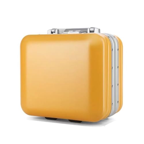 JingYi Store Reisekoffer Kleine Koffer Passwortboxen Kosmetikkoffer Aufbewahrungsboxen Für Den Haushalt(Yellow,12in) von JingYi Store