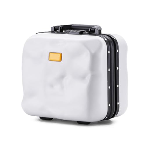 JingYi Store Tragbarer Kosmetikkoffer Kleiner Passwortkoffer Koffer Mini-Reisekoffer Aufbewahrungstasche(White) von JingYi Store