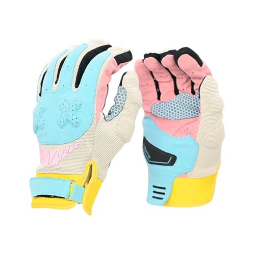 Jingyingtt Motorradhandschuhe Sommer Atmungsaktives Mesh Moto Fahrrad Fahrradhandschuhe Herren Damen Touchscreen Motocross Road Racing Team Vollfingerhandschuhe XS-XXL von Jingyingtt