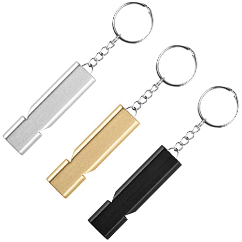Jinlaili 3PCS Trillerpfeife, Notpfeife Signalpfeife, Metall Notfallpfeife, Survival Trillerpfeife mit Schlüsselanhänger, für Sport, Schiedsrichter, Wandern, Camping, Klettern, Hundetraining Jinlaili 3PCS Trillerpfeife, Notpfeife Signalpfeife, Metall Notfallpfeife, Survival Trillerpfeife mit Schlüsselanhänger, für Sport, Schiedsrichter, Wandern, Camping, Klettern, Hundetraining von Jinlaili