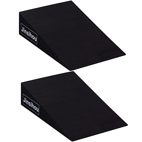Kniebeugen-Keilrampe, rutschfest, Yoga-Pilates-Block, abgeschrägtes Board, Wadendehner, strapazierfähig, 2 Stück EVA-Schaumstoff, Fuß, Knöchel, Schrägbrett, Plattform für erhöhte Ferse und Wadenhöhe Kniebeugen-Keilrampe, rutschfest, Yoga-Pilates-Block, abgeschrägtes Board, Wadendehner, strapazierfähig, 2 Stück EVA-Schaumstoff, Fuß, Knöchel, Schrägbrett, Plattform für erhöhte Ferse und Wadenhöhe von Jinsihou