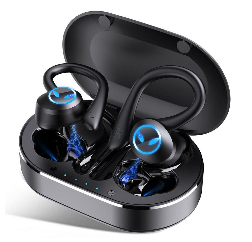 Jioson Bluetooth Kopfhörer Sport, In Ear Kopfhörer Kabellos Bluetooth 5.1 Kopfhörer (Rauschunterdruckung, CVC8.0, Stereo, Voice Assistant) von Jioson