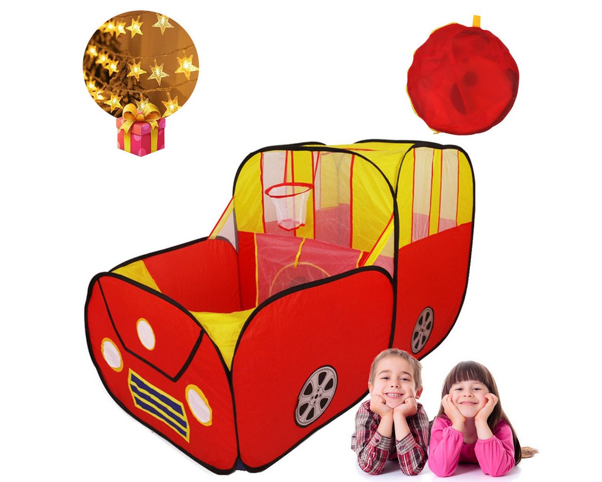 Jioson Spielzelt Spielzelt Kinder,Doppelspleiß-Simulationsfahrzeug+6 Meter Lichterkette Für drinnen und draußen von Jioson