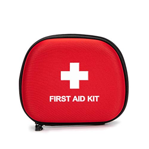 Jipemtra Eva Case Empty Medical Bag Mini Pocket Type First Aid Kit Empty Small Pouch First Aid Hard Case Empty First Aid Hard Case for Emergency Camping First Responder Home Business Outdoor (Red bb) von Jipemtra