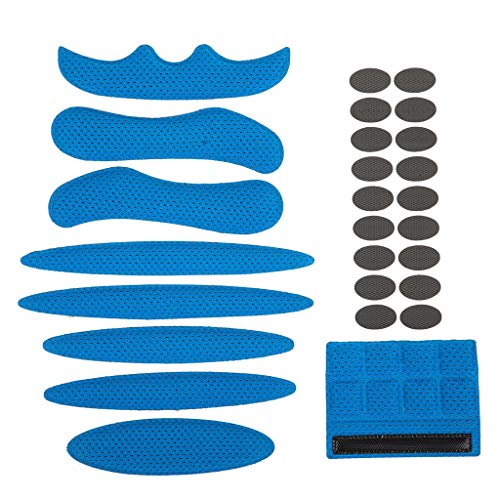 Jipemtra Helmpolster-Set, 27-teilig, universelle EVA-Schaum-Pads, Polster für Fahrrad, Motorrad, Helm (blau) von Jipemtra