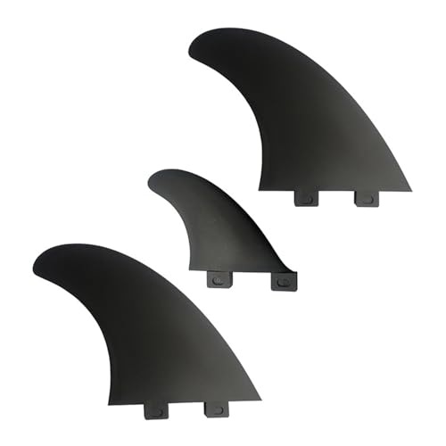 Jiqoe 3-teiliges Surfbrett Thruster Fin Set Glasfaserverstärkte Finne Für Surfbretter Surfbretter Longboards Shortboards von Jiqoe