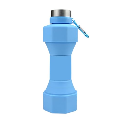 Jiqoe 650 Faltbare Wasserflaschen Taschenfaltbare Wasserflasche Silikon Auslaufsichere Sport Outdoor Wasserflasche Für Reisen von Jiqoe