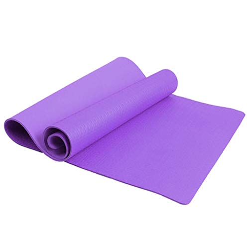Strapazierfähige Yogamatte, 4 mm dick, rutschfest, für Gesundheit, Fitn, Yogamatte, Tasche von Jiqoe