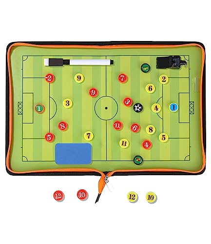 Jissta Fußball Taktiktafel-Coaches Taktiktafel Fussball Basketball,Mappe Fussball Coach-Board,Boardmarker,Schiedsrichter Pfeifen,Tatktikboards Handball Coach-Board,Ideal für Spielanpassungen Jissta Fußball Taktiktafel-Coaches Taktiktafel Fussball Basketball,Mappe Fussball Coach-Board,Boardmarker,Schiedsrichter Pfeifen,Tatktikboards Handball Coach-Board,Ideal für Spielanpassungen von Jissta