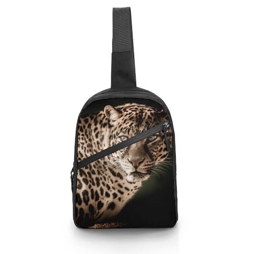 JiuPopular Gürteltasche, Leopard-2895448, verstellbare Bauchtasche zum Laufen, Spazierengehen, Wandern, siehe abbildung, Einheitsgröße von JiuPopular