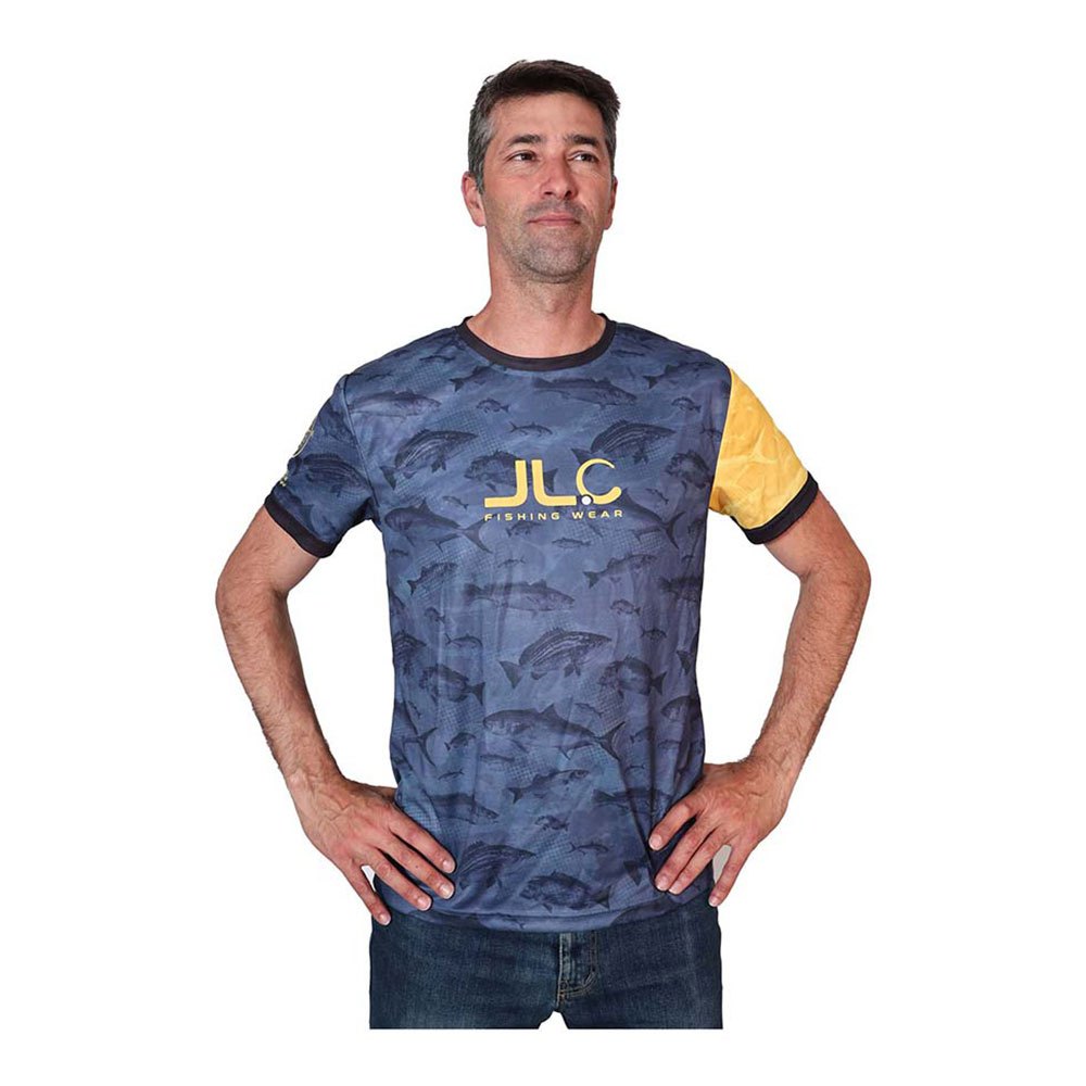 Jlc Fish Camo Short Sleeve T-shirt Blau XS Mann Jlc Fish Camo Short Sleeve T-shirt Blau XS Mann von Jlc