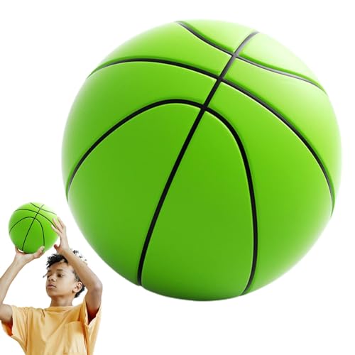 Hallen-Basketball – leiser Basketball, Schaumstoff-Basketball, Stumm-Basketball | Trainingsball aus weichem PU 3D Silent Ball, High Density Foam Ball für Kinder, Basketball von Jlobnyiun