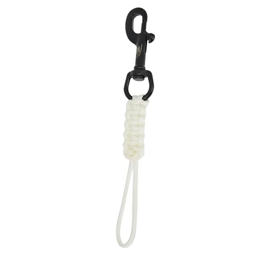 Tauch-Clip-Lanyard, Scuba-Lanyard-Clip,Tragbares Unterwasser-Sicherheitsseil mit Anti-Verlust-Riemen | Praktischer Metall-Clip-Haken, Tauch-Drehbolzen, Karabinerhaken für Taschenlampen, Rollen, Tauchz von Jlobnyiun