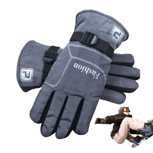 Winter-Wanderhandschuhe, warme Outdoor-Handschuhe, Winter-Wanderhandschuhe, rutschfeste Text-Handschuhe, winddicht, warme Handschuhe, langlebig, robuste Fäustlinge, gemütliche Winterhandschuhe für von Jlobnyiun