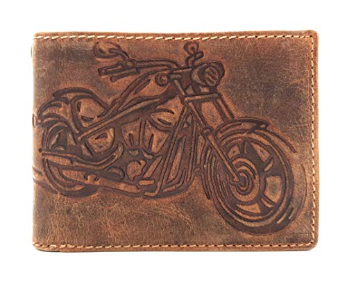 Jockey Club echt Leder Biker Geldbörse quer Hunterleder Portemonnaie Motorrad mit RFID Schutz Jockey Club echt Leder Biker Geldbörse quer Hunterleder Portemonnaie Motorrad mit RFID Schutz von Jockey Club