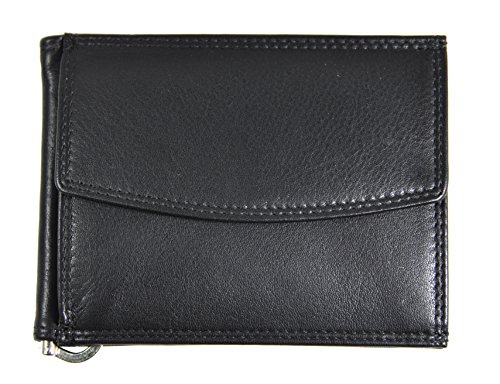 Jockey Club echt Leder Dollar Clip Geldklammer Geldbörse mit Münzfach Kreditkartenetui mit RFID Schutz Nappaleder schwarz Jockey Club echt Leder Dollar Clip Geldklammer Geldbörse mit Münzfach Kreditkartenetui mit RFID Schutz Nappaleder schwarz von Jockey Club