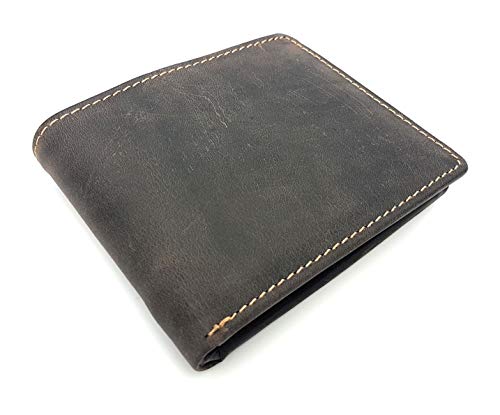 Jockey Club rustikale Vintage Geldbörse naturbelassenes Vollrind-Leder Portemonnaie mit RFID Schutz Toro Dunkelbraun Jockey Club rustikale Vintage Geldbörse naturbelassenes Vollrind-Leder Portemonnaie mit RFID Schutz Toro Dunkelbraun von Jockey Club
