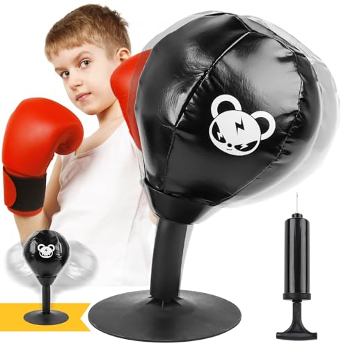 Jognee Boxsäcke für Erwachsene, Punchingball Tisch, Boxsack mit Saugnapfstand und Inflator, Stress Relieving Desktop Boxing Bag, Sandsack Boxsäcke für Erwachsene, Kinder, Zuhause, Büro, Schule (B) Jognee Boxsäcke für Erwachsene, Punchingball Tisch, Boxsack mit Saugnapfstand und Inflator, Stress Relieving Desktop Boxing Bag, Sandsack Boxsäcke für Erwachsene, Kinder, Zuhause, Büro, Schule (B) von Jognee