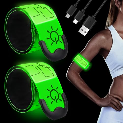 LED Armband Aufladbar, LED leucht Armbänder Lichtband, Leuchtbänder Reflektorband, Kinder Nacht Sicherheits Licht für Joggen Laufen Hundewandern Running Outdoor Sports LED Armband Aufladbar, LED leucht Armbänder Lichtband, Leuchtbänder Reflektorband, Kinder Nacht Sicherheits Licht für Joggen Laufen Hundewandern Running Outdoor Sports von Jognee