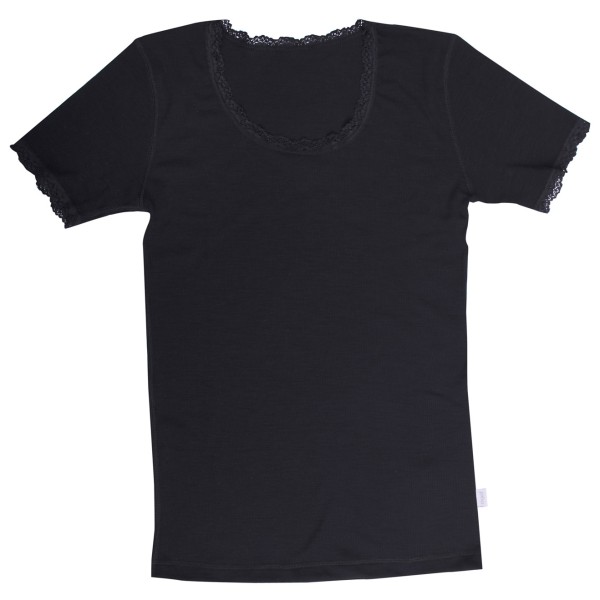 Joha - Women's T-Shirt 70403 - Merinounterwäsche Gr XL schwarz von Joha