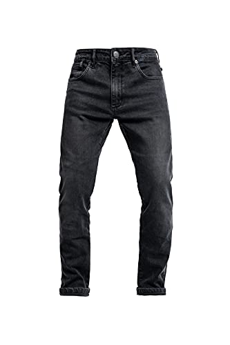 John Doe Pioneer Monolayer XTM Motorrad Jeans Herren mit Protektoren Black 30/30 von John Doe