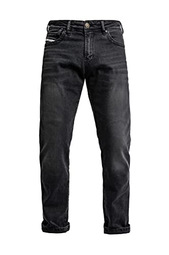 John Doe Taylor Monolayer XTM Motorrad Jeans Herren mit Protektoren Black 32/32 von John Doe