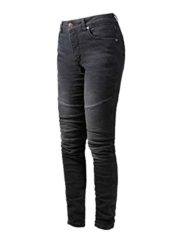 John Doe Women's Betty High XTM Motorradhose, Light Stone Waschung, L34 von John Doe