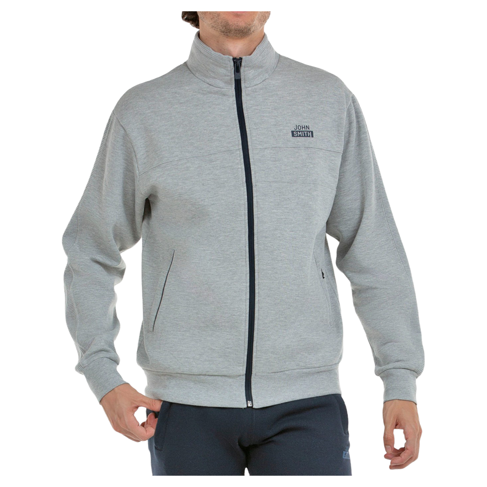 John Smith Esquel Full Zip Sweatshirt Grau 3XL Mann von John Smith