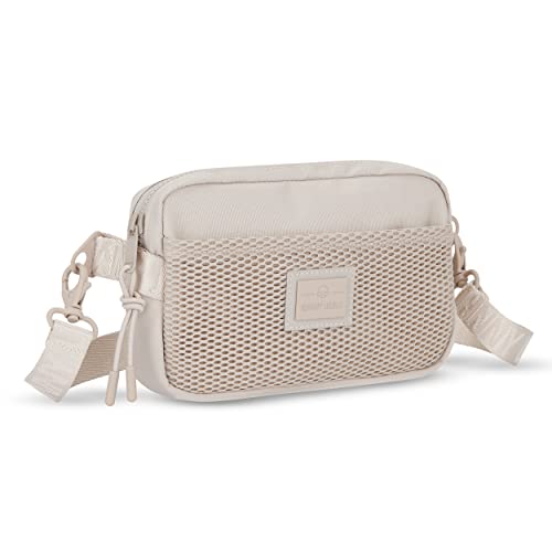 Johnny Urban Bauchtasche Damen Beige - Elliot - Gürteltasche Mit Flexiblem Gurt für Festival & Reisen - Stylischer Crossbody Brustbeutel - Wasserabweisend von Johnny Urban