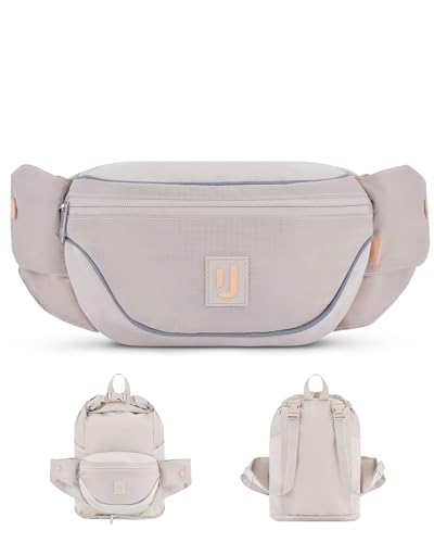 Johnny Urban Bauchtasche Damen & Herren Beige - Jimmy - 2in1 Hüfttasche mit Rucksackfunktion - Faltbarer Rucksack für Festival - Multifunktional & Wasserabweisend Johnny Urban Bauchtasche Damen & Herren Beige - Jimmy - 2in1 Hüfttasche mit Rucksackfunktion - Faltbarer Rucksack für Festival - Multifunktional & Wasserabweisend von Johnny Urban