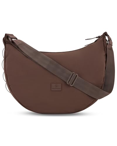 Johnny Urban Crossbody Bag Damen Herren Braun - Kaia Large - Bauchtasche im Halbmond Stil - Moon Bag - Tasche mit 16 Zoll Laptopfach - Wasserabweisend Johnny Urban Crossbody Bag Damen Herren Braun - Kaia Large - Bauchtasche im Halbmond Stil - Moon Bag - Tasche mit 16 Zoll Laptopfach - Wasserabweisend von Johnny Urban