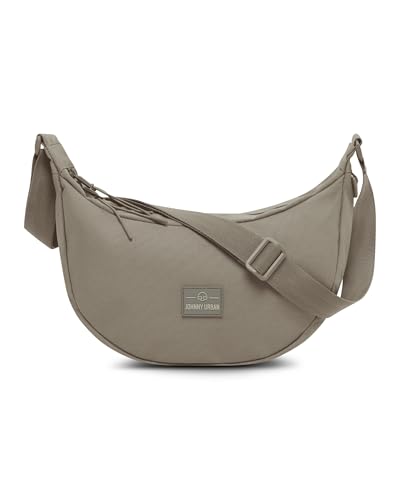 Johnny Urban Crossbody Bag Damen & Herren Grau - Ally Small - Moon Bag Design - Bauchtasche im Halbmond Stil - Halbrunde Tasche mit verstellbarem Gurt - Wasserabweisend Johnny Urban Crossbody Bag Damen & Herren Grau - Ally Small - Moon Bag Design - Bauchtasche im Halbmond Stil - Halbrunde Tasche mit verstellbarem Gurt - Wasserabweisend von Johnny Urban