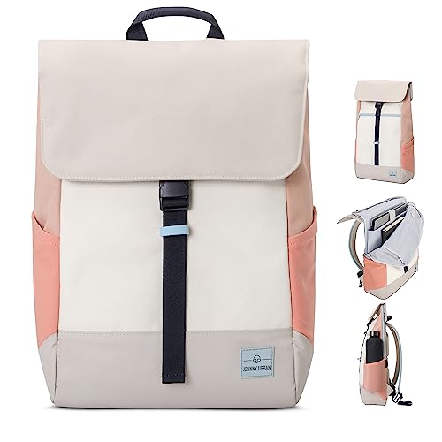 Johnny Urban Laptop Rucksack Damen & Herren Grau Rosa - Mika - Moderner Notebook Backpack für Schule, Uni, Fahrrad - 14L - Stylischer Backpack - Wasserabweisend Johnny Urban Laptop Rucksack Damen & Herren Grau Rosa - Mika - Moderner Notebook Backpack für Schule, Uni, Fahrrad - 14L - Stylischer Backpack - Wasserabweisend von Johnny Urban