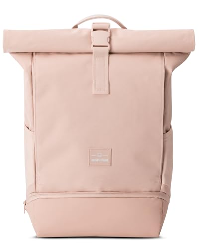 Johnny Urban Rucksack Damen Rosa - Allen Medium - Rolltop Mit Laptopfach für Uni Fahrrad Business - 15L - Nachhaltig - Wasserabweisend von Johnny Urban