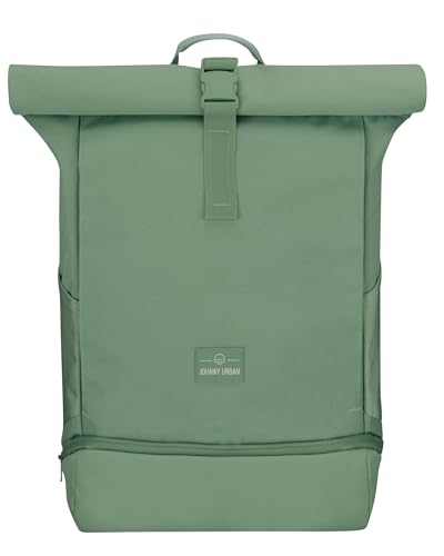 Johnny Urban Rucksack Damen & Herren Grün - Allen Medium - Rolltop Mit Laptopfach für Uni Fahrrad Business - 15L - Nachhaltig - Wasserabweisend Johnny Urban Rucksack Damen & Herren Grün - Allen Medium - Rolltop Mit Laptopfach für Uni Fahrrad Business - 15L - Nachhaltig - Wasserabweisend von Johnny Urban