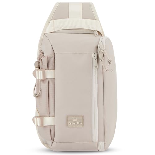 Johnny Urban Slingbag Damen Herren Beige - Charlie - Crossbody Schultertasche Travel Wandern Outdoor Reisen - Reißfestes & Langlebiges Material - Fach für Wasserflasche Johnny Urban Slingbag Damen Herren Beige - Charlie - Crossbody Schultertasche Travel Wandern Outdoor Reisen - Reißfestes & Langlebiges Material - Fach für Wasserflasche von Johnny Urban