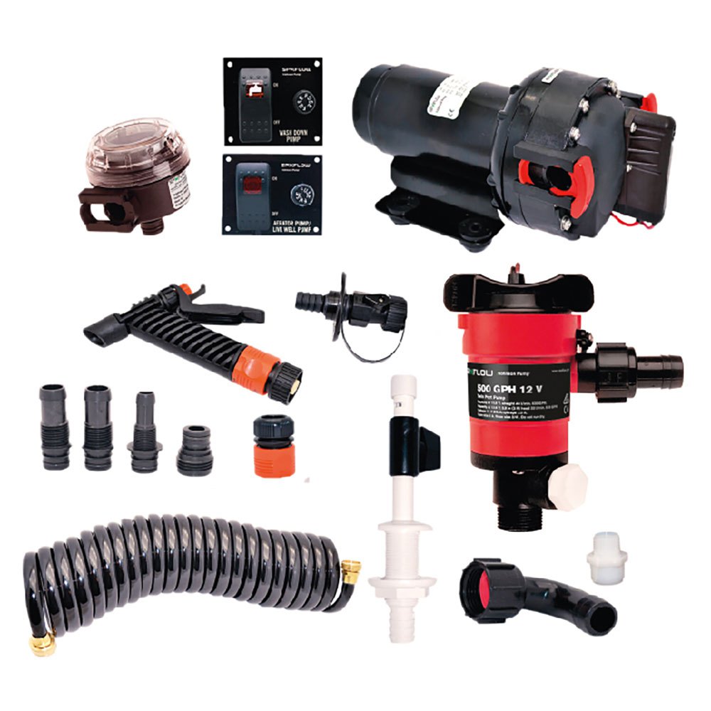 Johnson Pump Aquajet Wd Livewell 20l/min Pump Set 12v 5 Bar Silber Johnson Pump Aquajet Wd Livewell 20l/min Pump Set 12v 5 Bar Silber von Johnson Pump