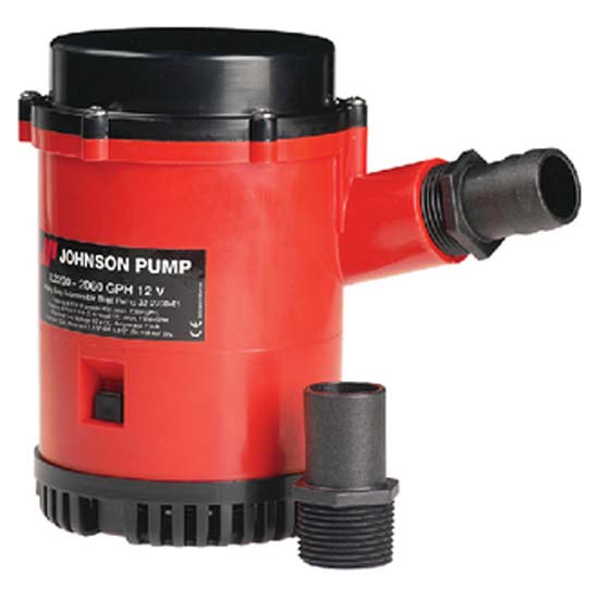 Johnson Pump Heavy Duty Bilge Pump Rot,Schwarz 2200 GPH von Johnson Pump