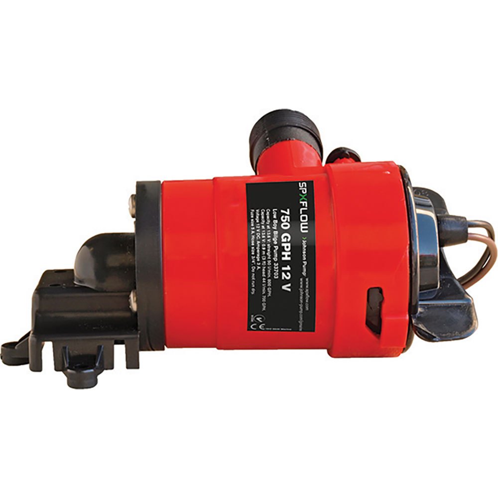 Johnson Pump Low Boy 750gph Bilge Pump Rot,Schwarz Johnson Pump Low Boy 750gph Bilge Pump Rot,Schwarz von Johnson Pump