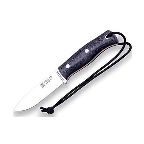 Bushcraft Jokermesser "Ember F" CM123-P, schwarze Lederscheide, Gürtelmesser mit 10,5 cm Klinge, Micarta-griff, mit Feuerstahl und Parakord 550, Werkzeug zum Fischen, Jagen, Campen und Wandern Bushcraft Jokermesser "Ember F" CM123-P, schwarze Lederscheide, Gürtelmesser mit 10,5 cm Klinge, Micarta-griff, mit Feuerstahl und Parakord 550, Werkzeug zum Fischen, Jagen, Campen und Wandern von Joker