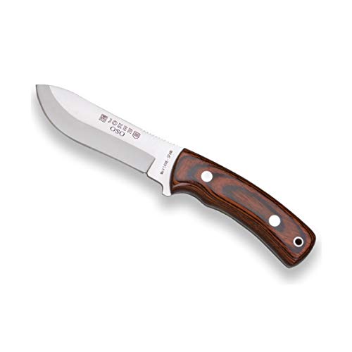 Joker Bergmesser OSO CR54 mit Griff aus rotem Holz Stamina und MOVA-Klinge 12 cm, Bear, 230 gr, Lederscheide, Angelgerät, Jagd, Camping und Wandern Joker Bergmesser OSO CR54 mit Griff aus rotem Holz Stamina und MOVA-Klinge 12 cm, Bear, 230 gr, Lederscheide, Angelgerät, Jagd, Camping und Wandern von Joker